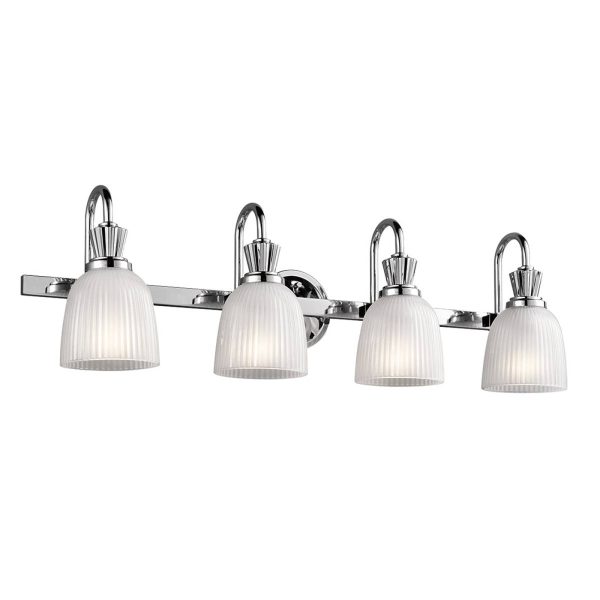 Cora LED-væglampe til badeværelset, 4 lyskilder