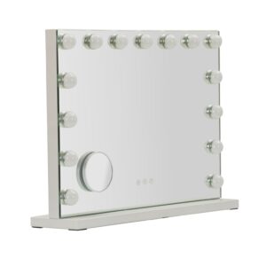 HOLLYWOOD LED gulvspejl, H43 x B55 x D14 cm